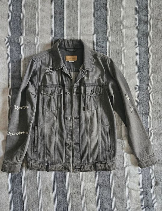 Kurtka jeansowa katana swag rap drip streetwear y2k alternative retro