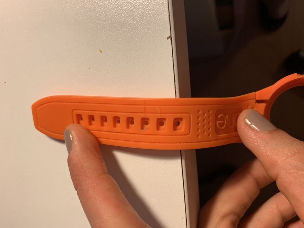 Bracelete laranja relogio one