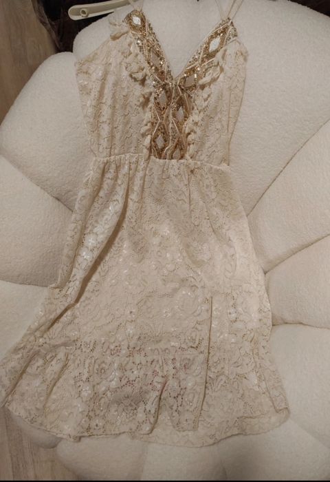 Sukienka BOHO koronkowa