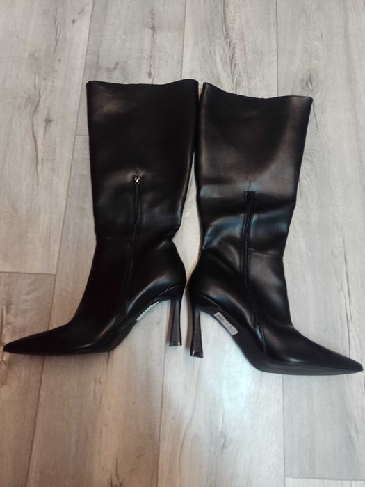 (43) ASOS Design/ Czarne Kozaki wieczorowe z Londynu, NOWE