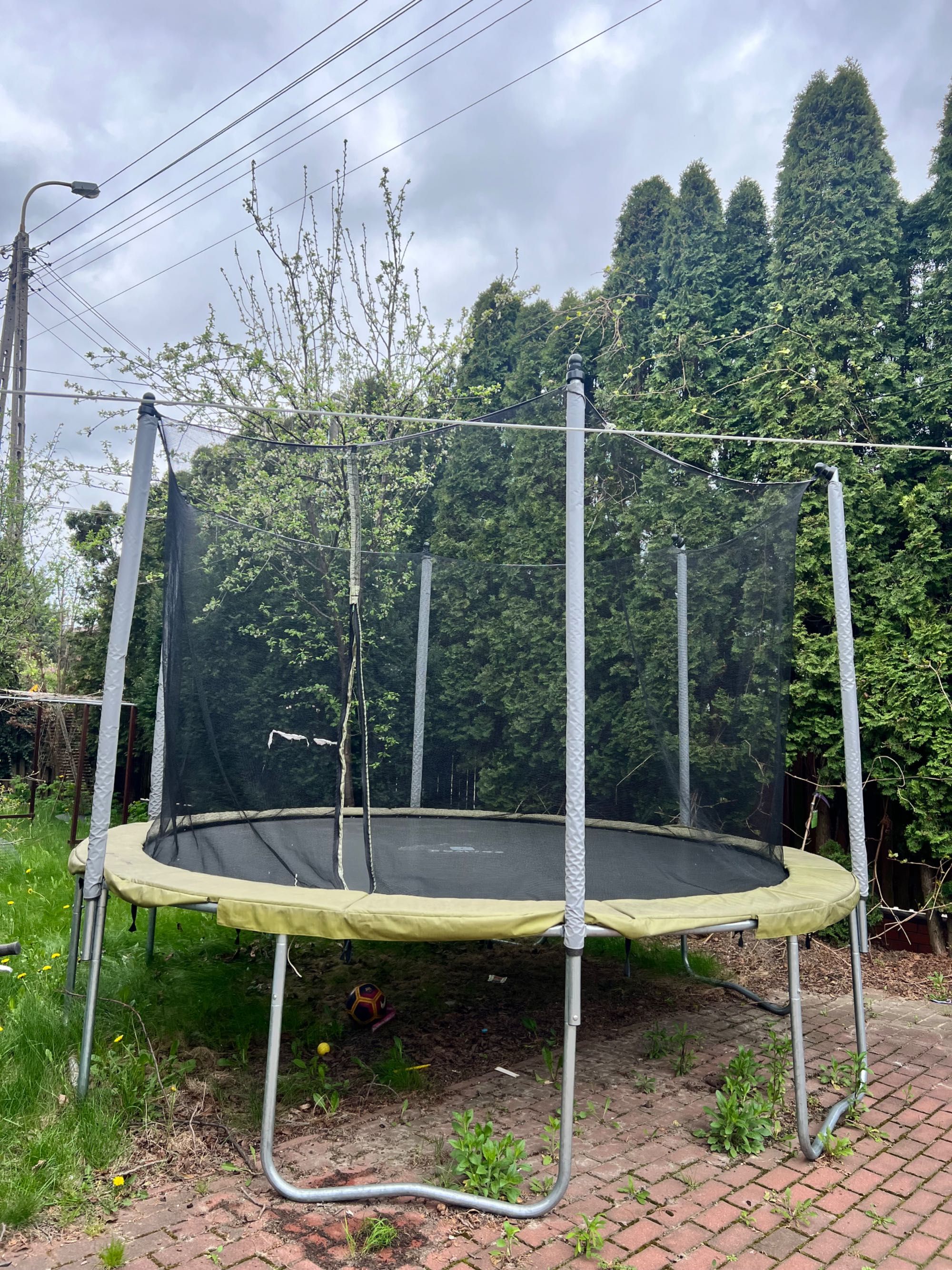 Trampolina Domyos 365 z siatką ochronną CENA 50% NIŻSZA NIŻ W SKLEPIE