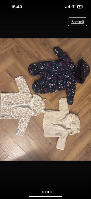 Paka ubrań dla dziewczynki 62/68