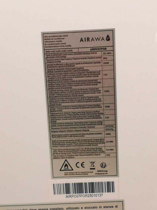 Ar condicionado portátil 3 funções (NOVO)