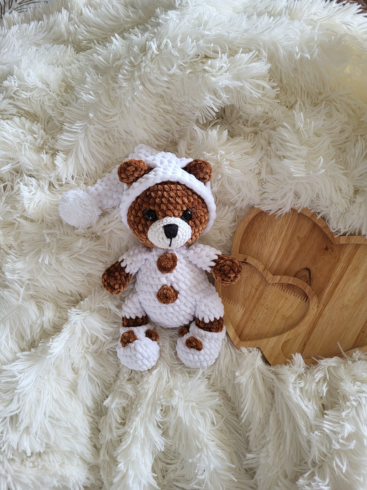 Miś w piżamce,  handmade