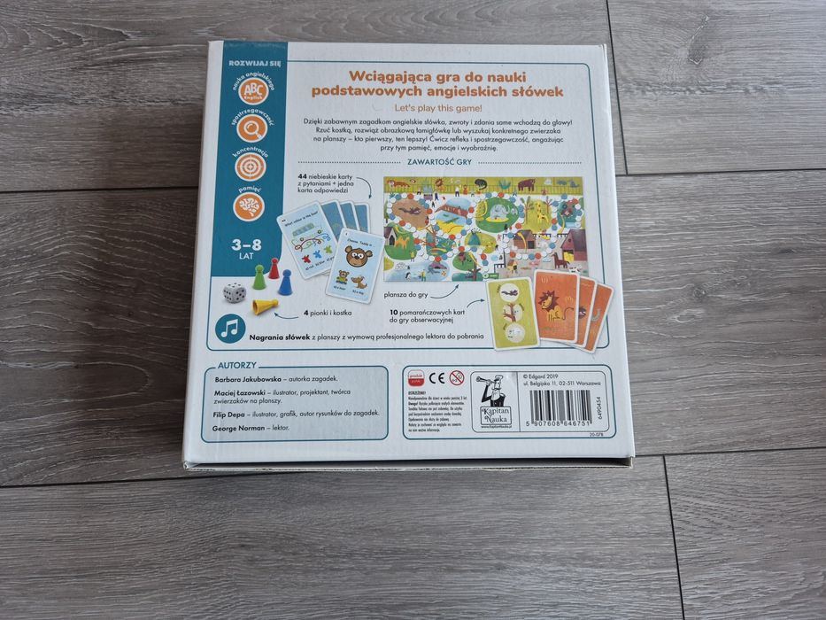 Na tropie angielskich słówek. Gra. 3+