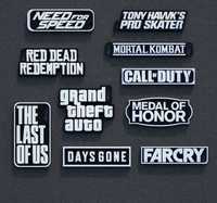 Need for speed, call of duty, etc logos e porta-chaves