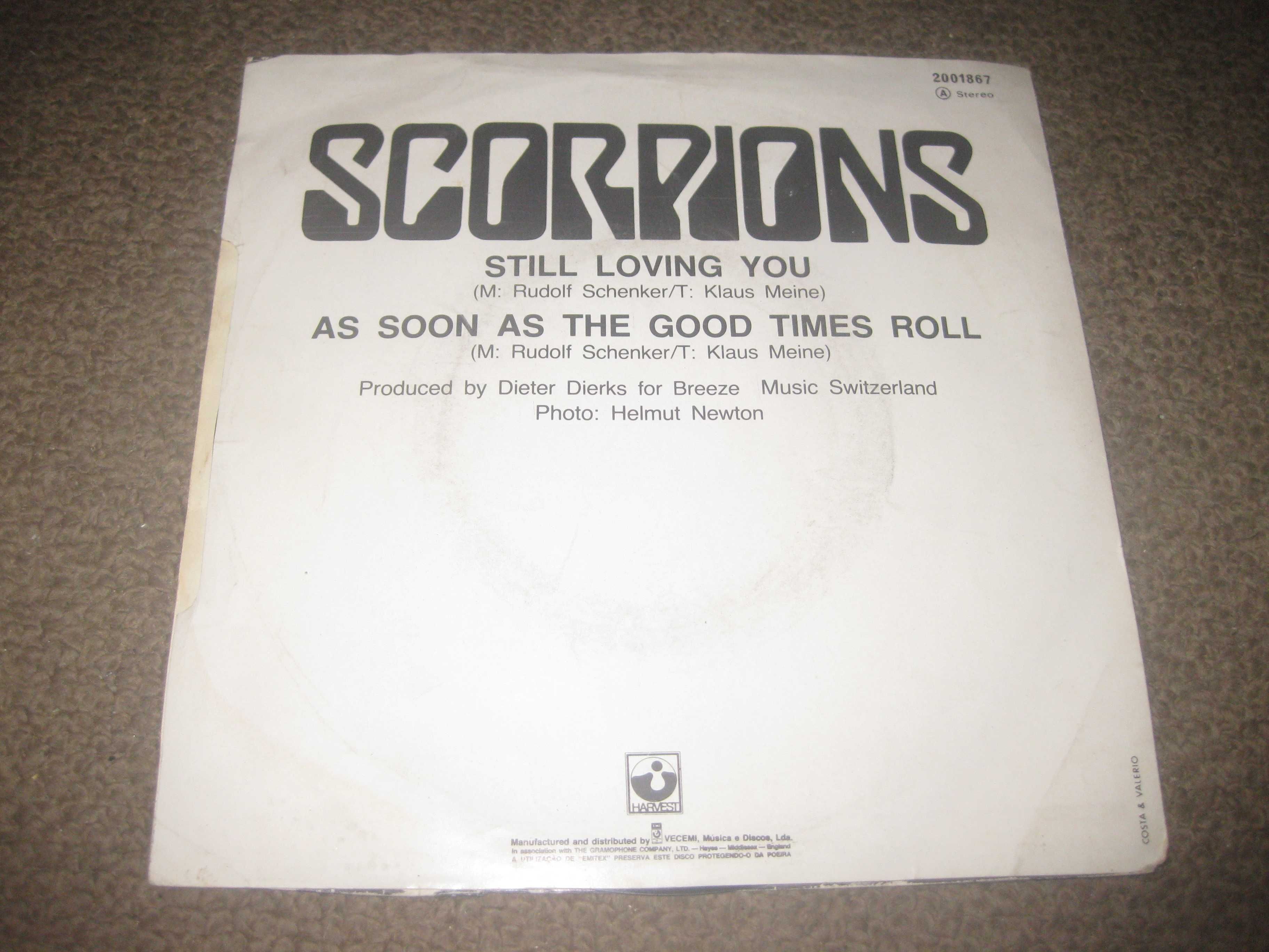 Vinil Single 45 rpm dos Scorpions "Still Loving You"