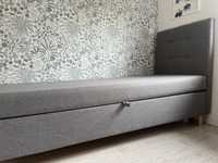 Łóżko jednoodobowe tapicerowane ze schowkiem
