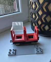Klocki Lego duplo przejazd wagonik tor podwozie elementy pociągu