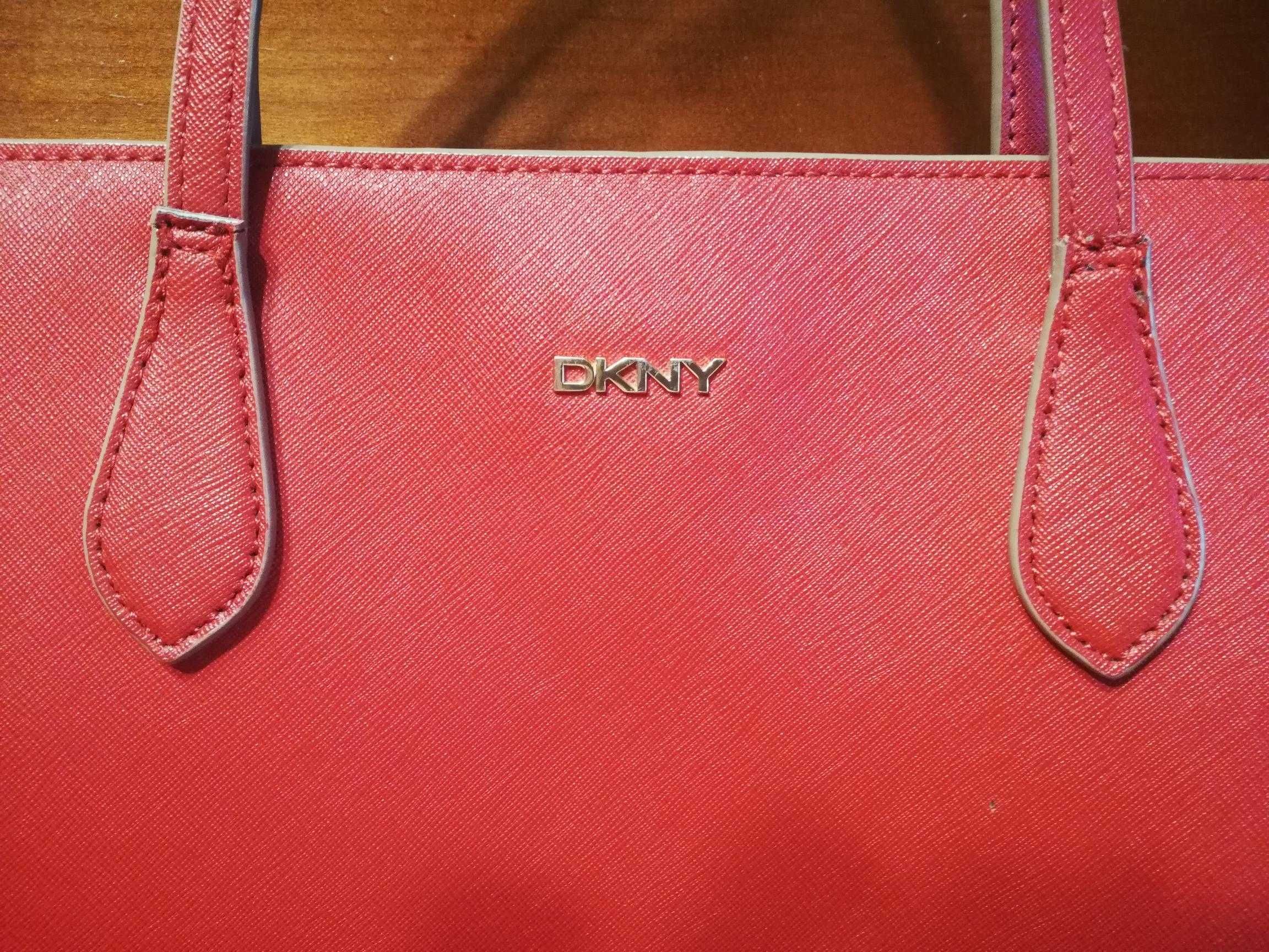 Класична шкіряна сумка-шопер DKNY