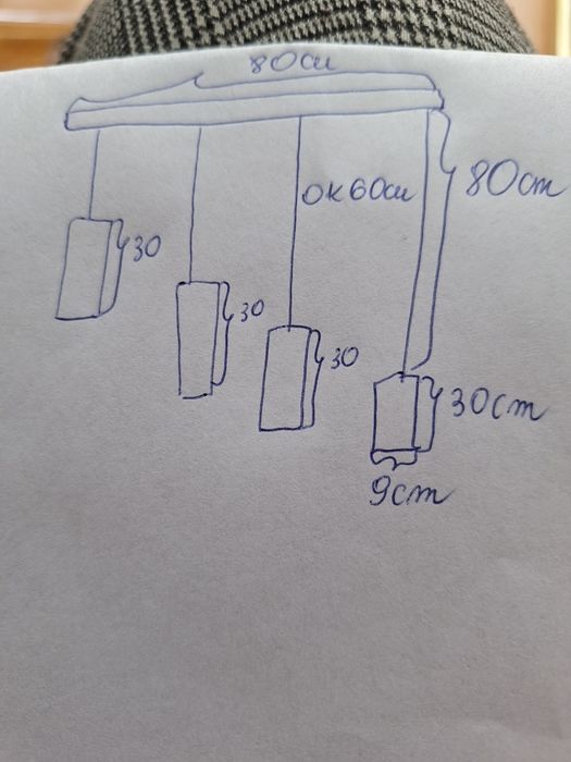 Żyrandol złoty lampa wisząca sufitowa