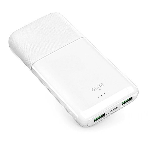 Powerbank Puro DAILY 10 PLUS 10000mAh 2x USBA / 1x USB-C 22.5W - biały