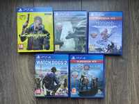 Gry PS4 Cyberpunk, God of War, Horizon, Watch Dogs, The Last Guardian