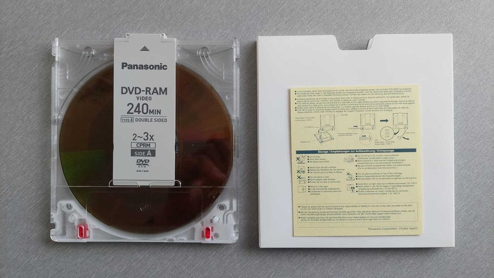 2 płyty DVD-RAM 240min Panasonic