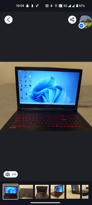 Laptop MSI gl73 8se rtx 2060 i7