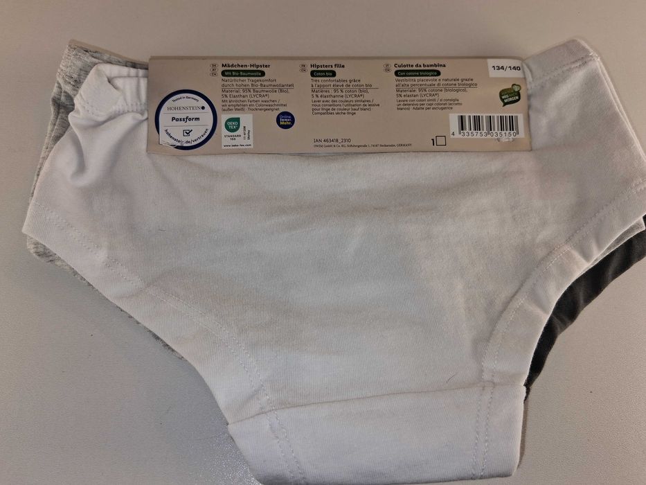 A195 Pepperts! Zestaw 4x Majtki Dziewczęce Hipster Bawełna 134/140