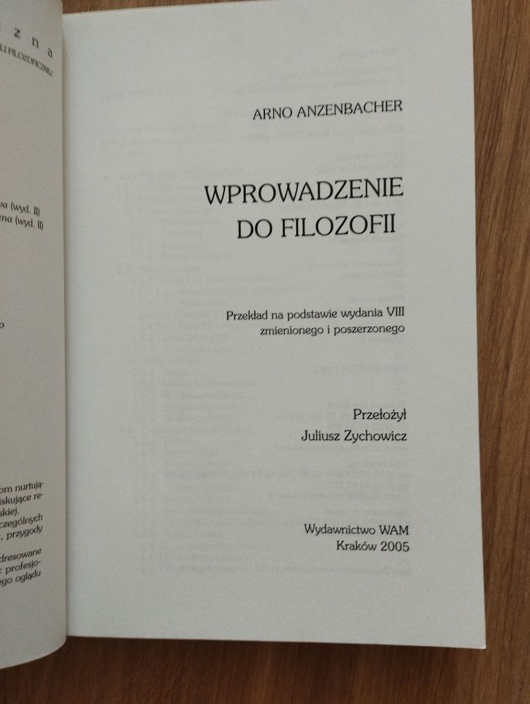 Wprowadzenie do filozofii Arno Anzenbacher