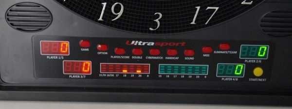 Ultrasport Elektroniczna tarcza do gry w darta z drzwiami zamykana