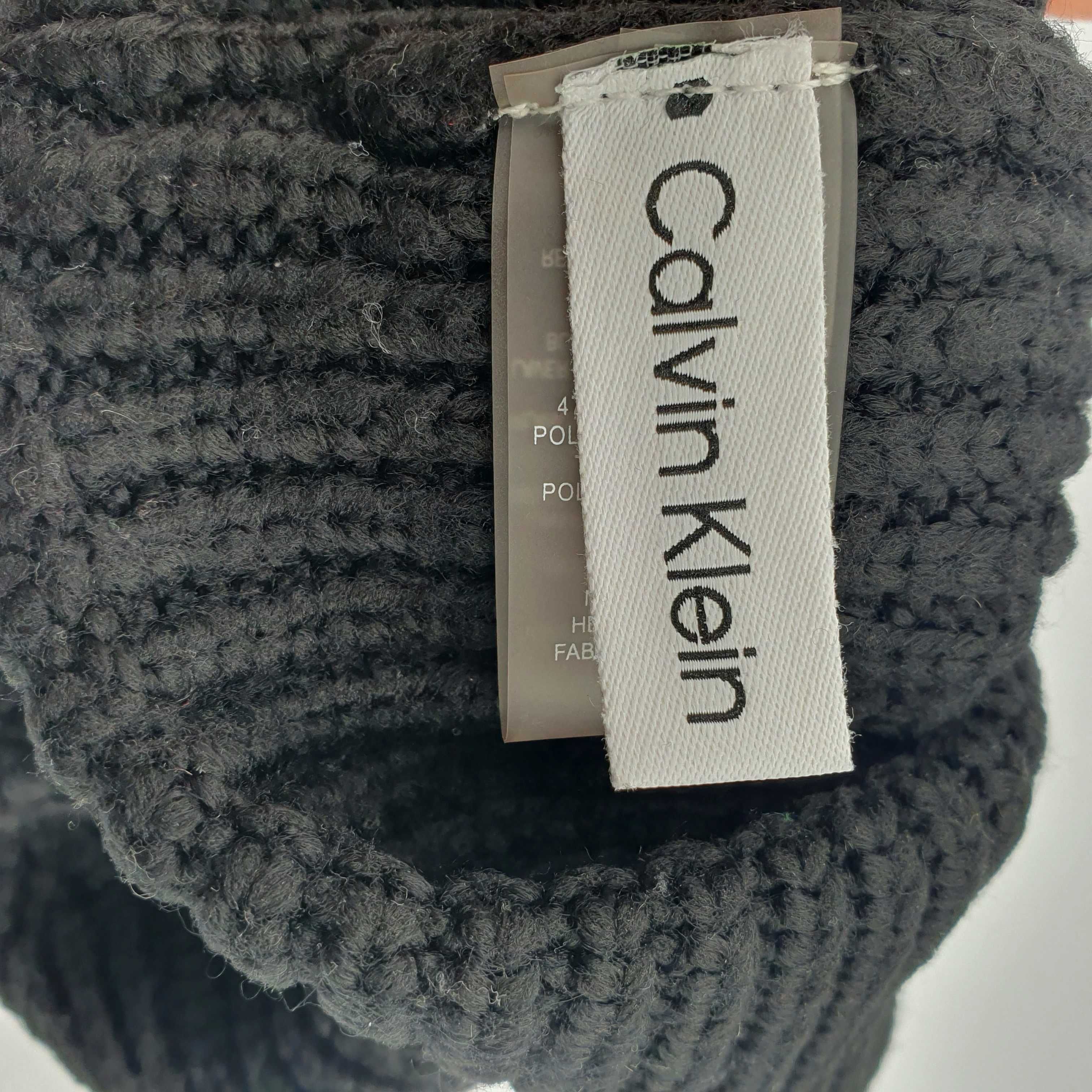 Czapka calvin Klein beanie czarna