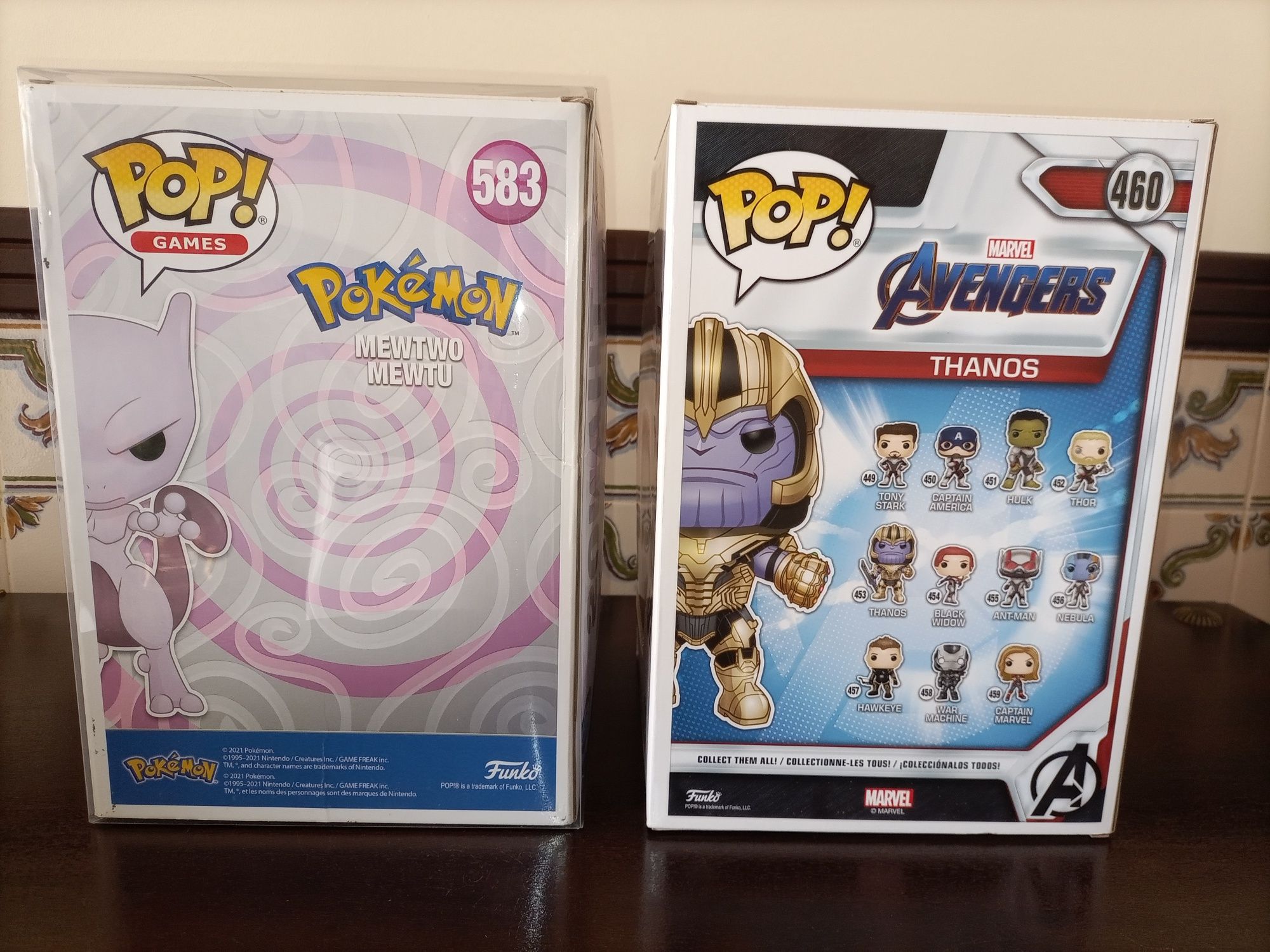 Funko Pop's 10" - Thanos e Mewtwo