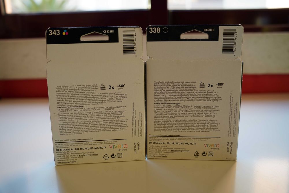 Pack 2 tinteiros HP 343 (2 cor)
