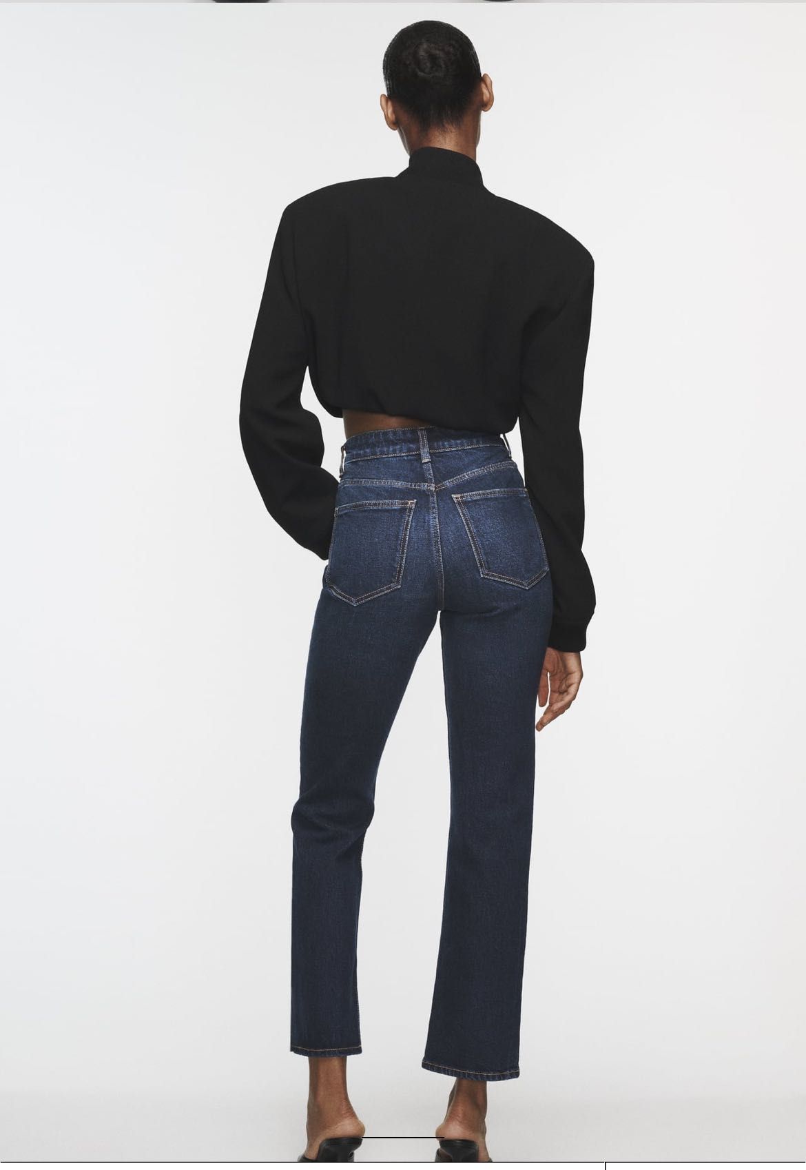 Джинси zara slim fit high-waist contour jeans