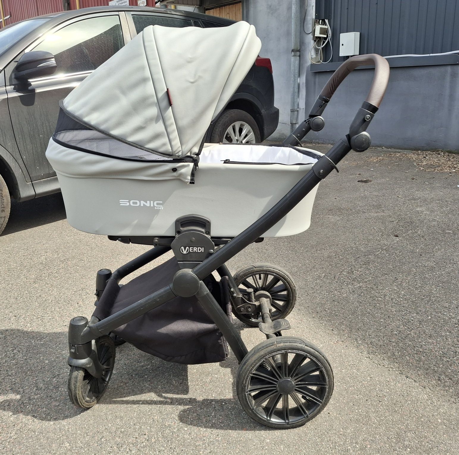 Коляска 3 в 1 Verdi Sonic Soft світло-сіра