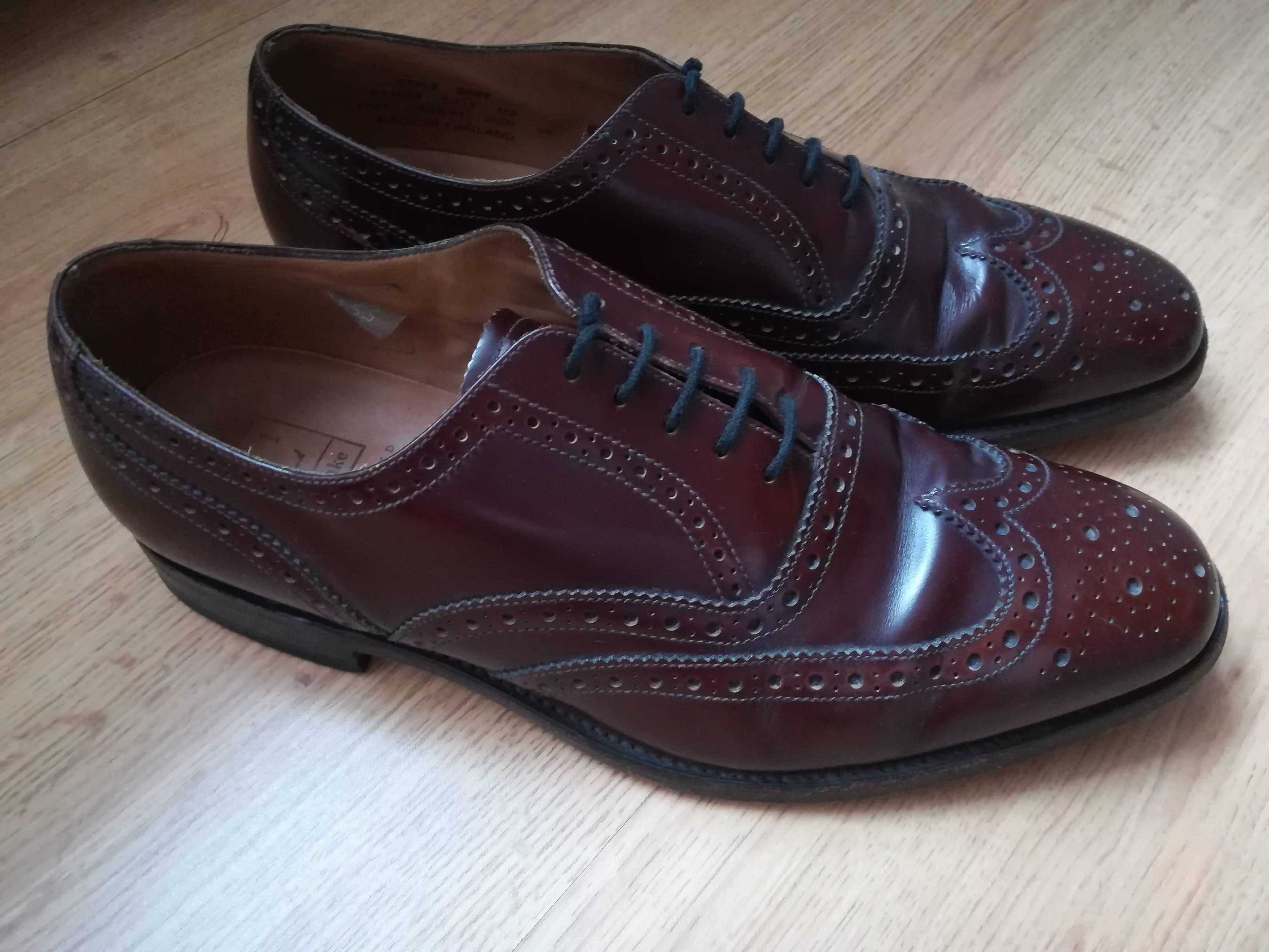 Loake L1 skórzane buty męskie - rozmiar 44 ( 9 1/2) - oksfordy