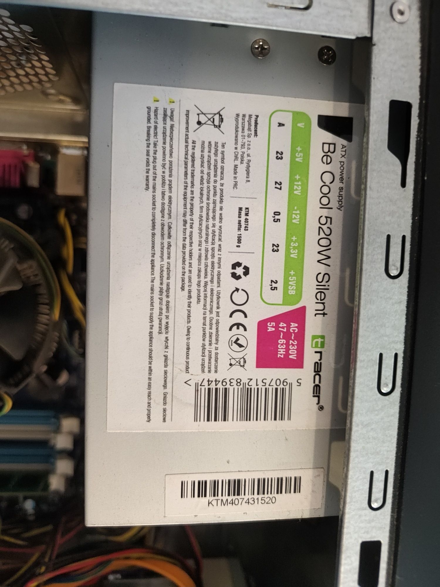 Komputer stacjonarny core 2 quad GeForce 220gt