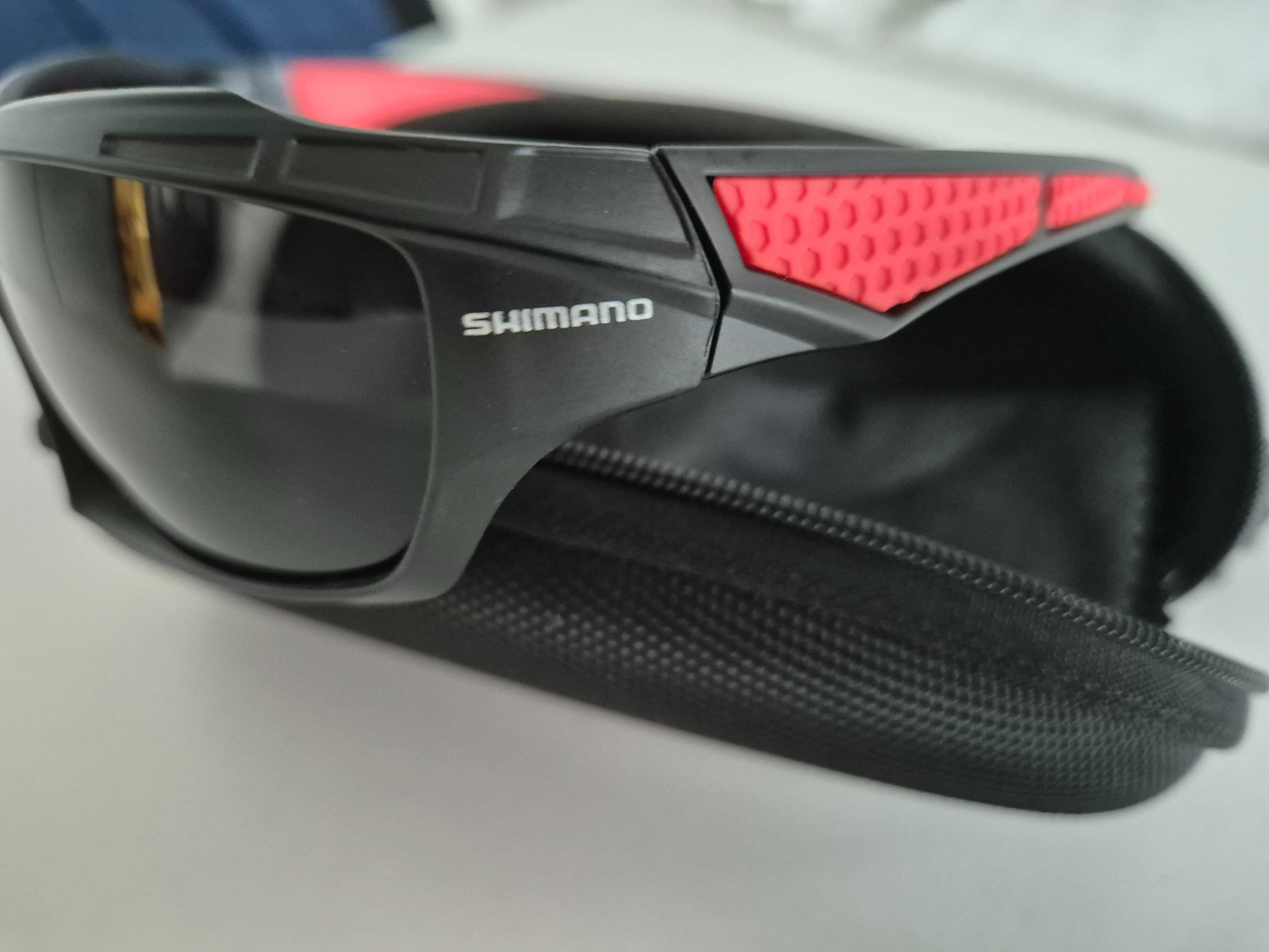 Okulary przeciwsłoneczne czerwone Shimano