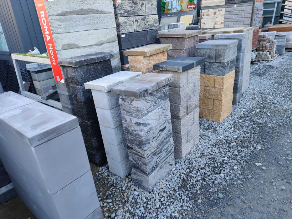 Taboret ławka siedzisko pustak beton ogrodzenie płyta tarasowa ogród