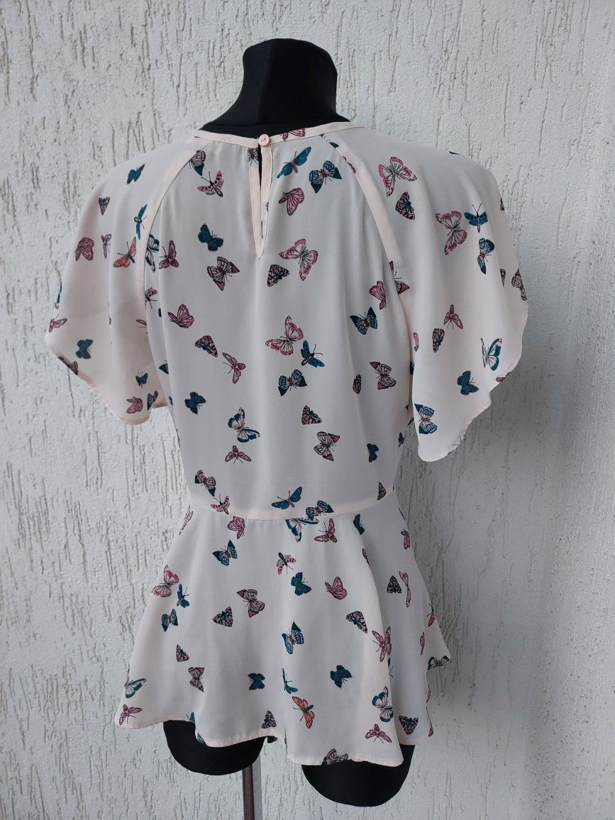Bluzeczka w motyle roz M/L.