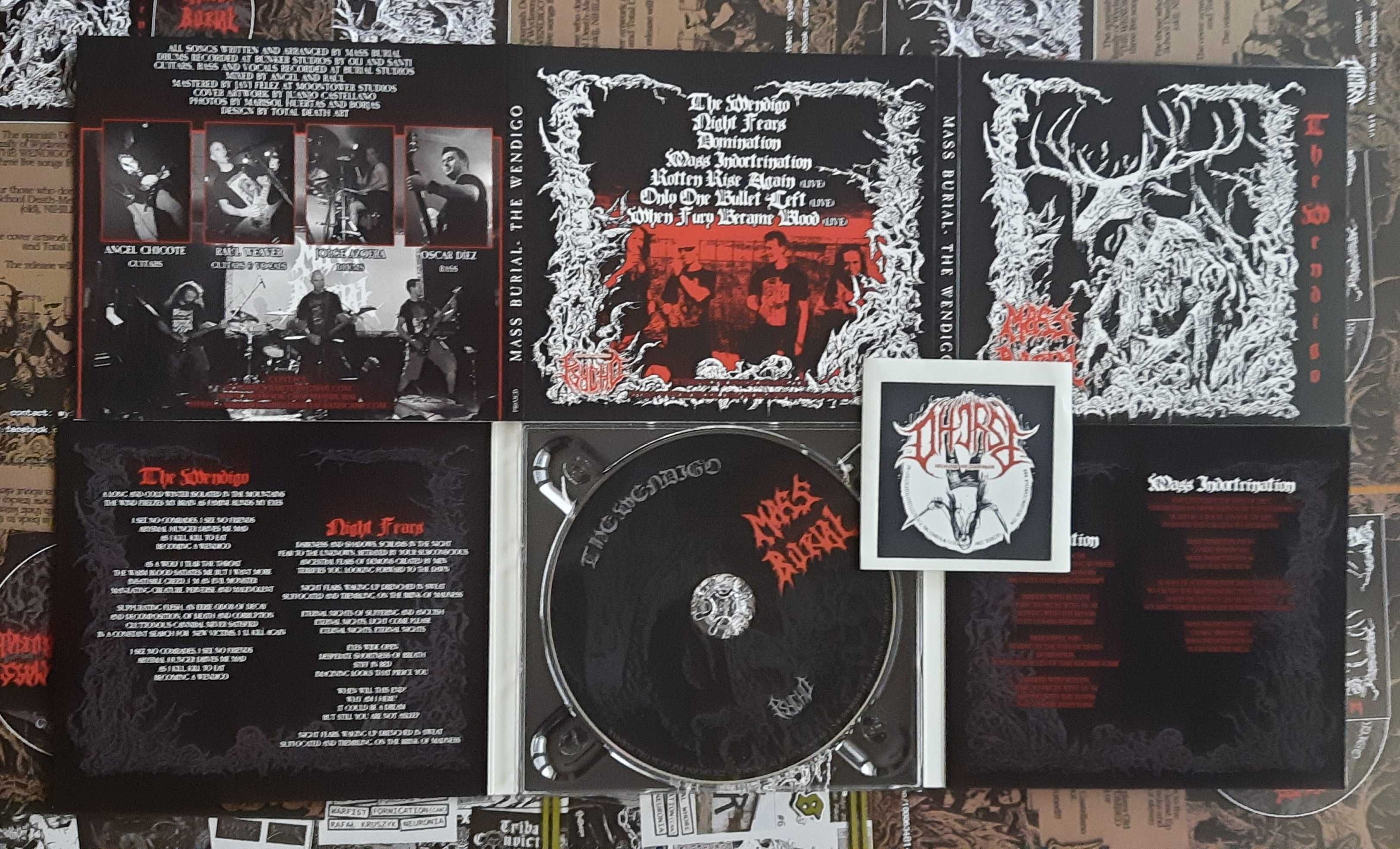 MASS BURIAL - The Wendigo - digipack folia death metal