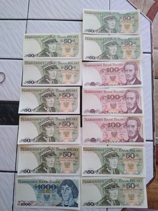 Banknoty prl stan bankowy
