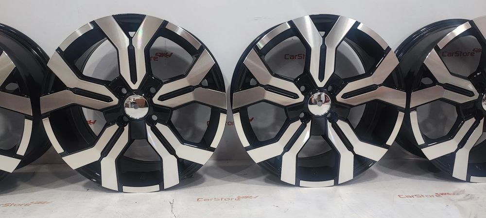 Jantes Look Dacia/Renault 16 x 6.5 et 40 4x100 Preto + Polido