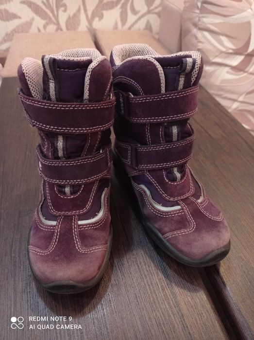 Ботинки зимние Ecco, сапожки для девочки.
