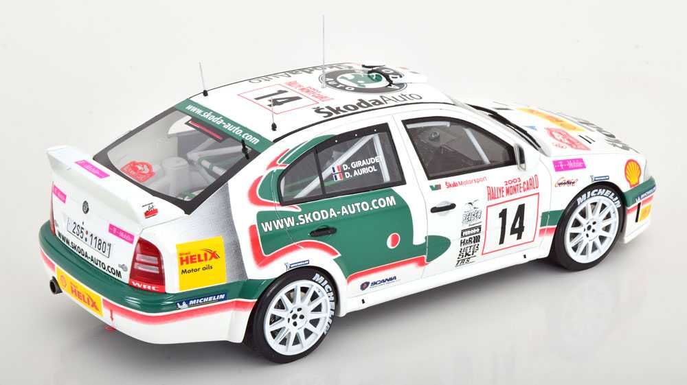 1:18 Otto Skoda Octavia WRC #14 Monte Carlo 2003 D.Auriol/D.Giraudet