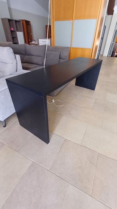 Secretaria na cor preta 200×96,5cm