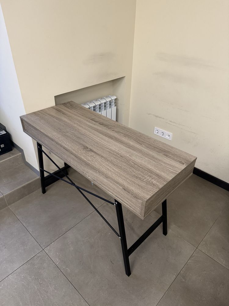 Стіл письмовий ABBETVED 48x120 св.дуб/чорний