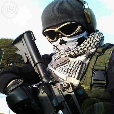 Lenço máscara militar caveira motard paintball balaclava bandana skull