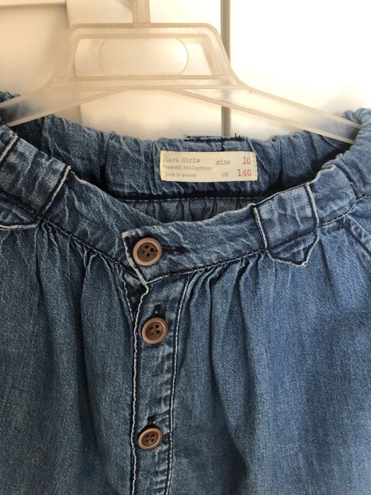 Zara jeansowa spódnica 140