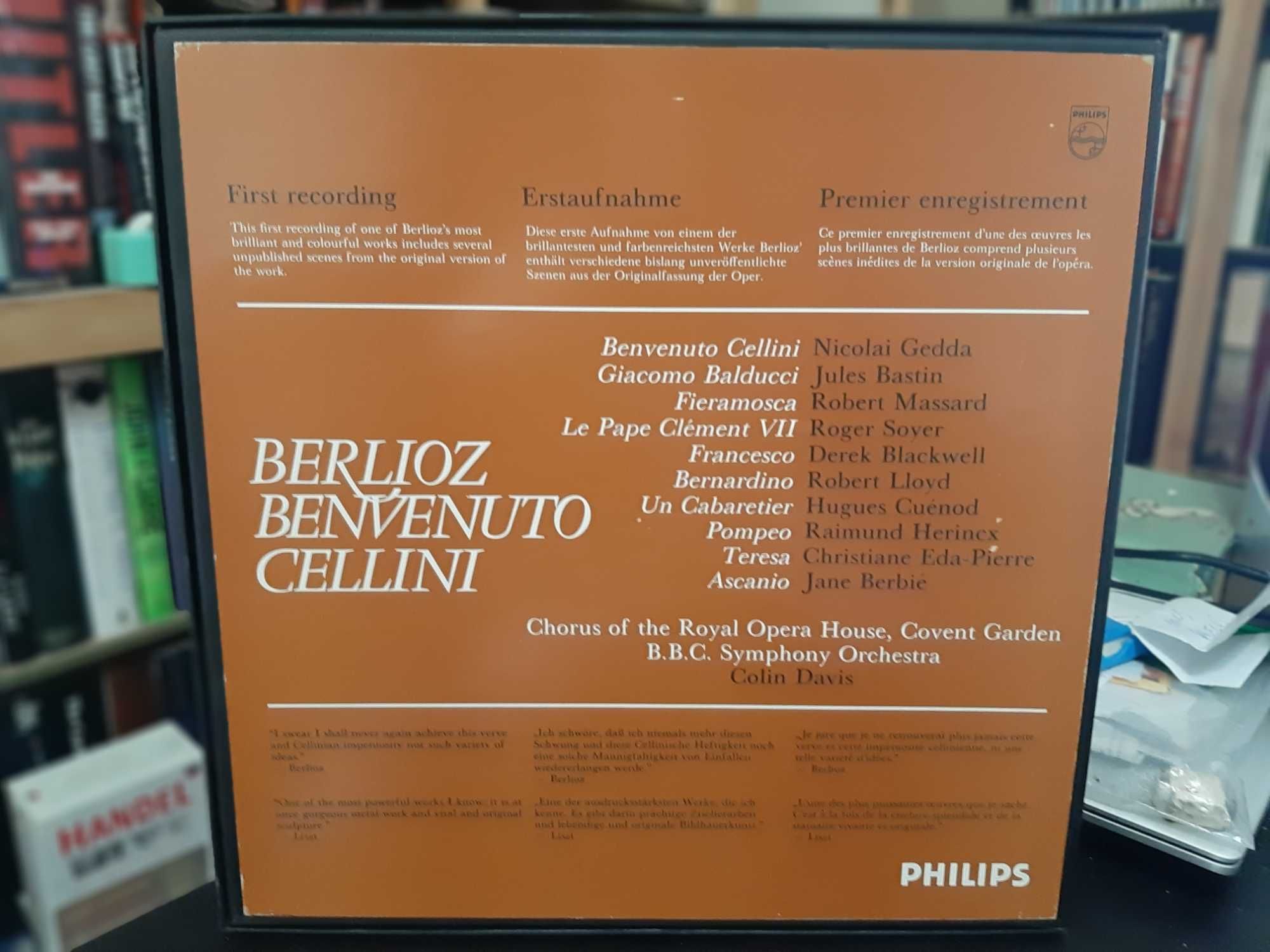 Berlioz – Benvenuto Cellini – Gedda, Eda-Pierre, Bastin – Colin Davis
