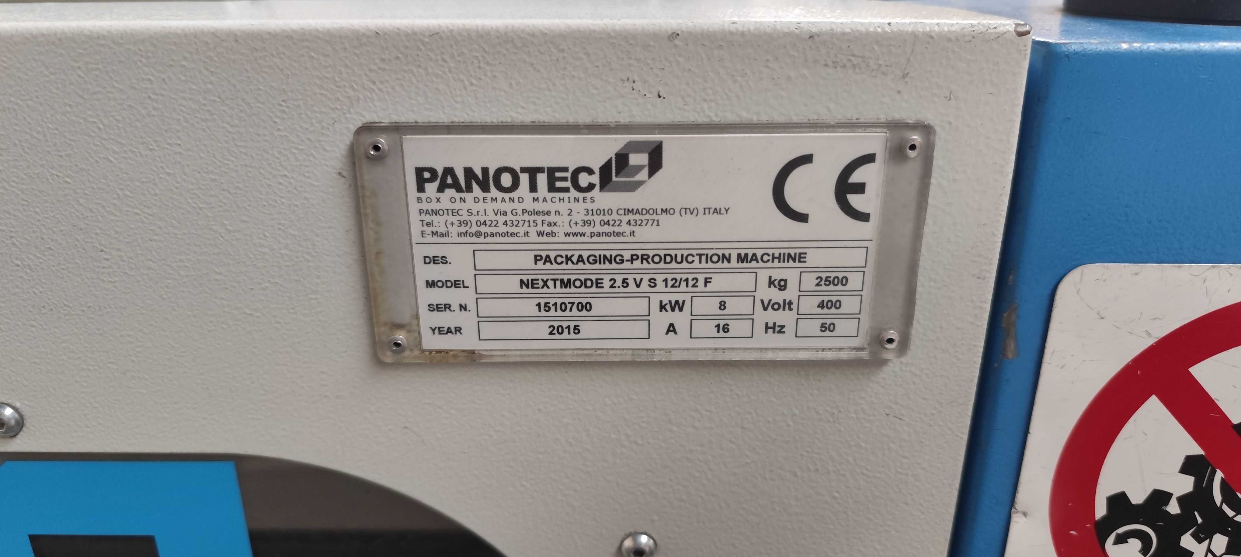 Panotec boxmaker nextmode 2.5 V S 12/12 F