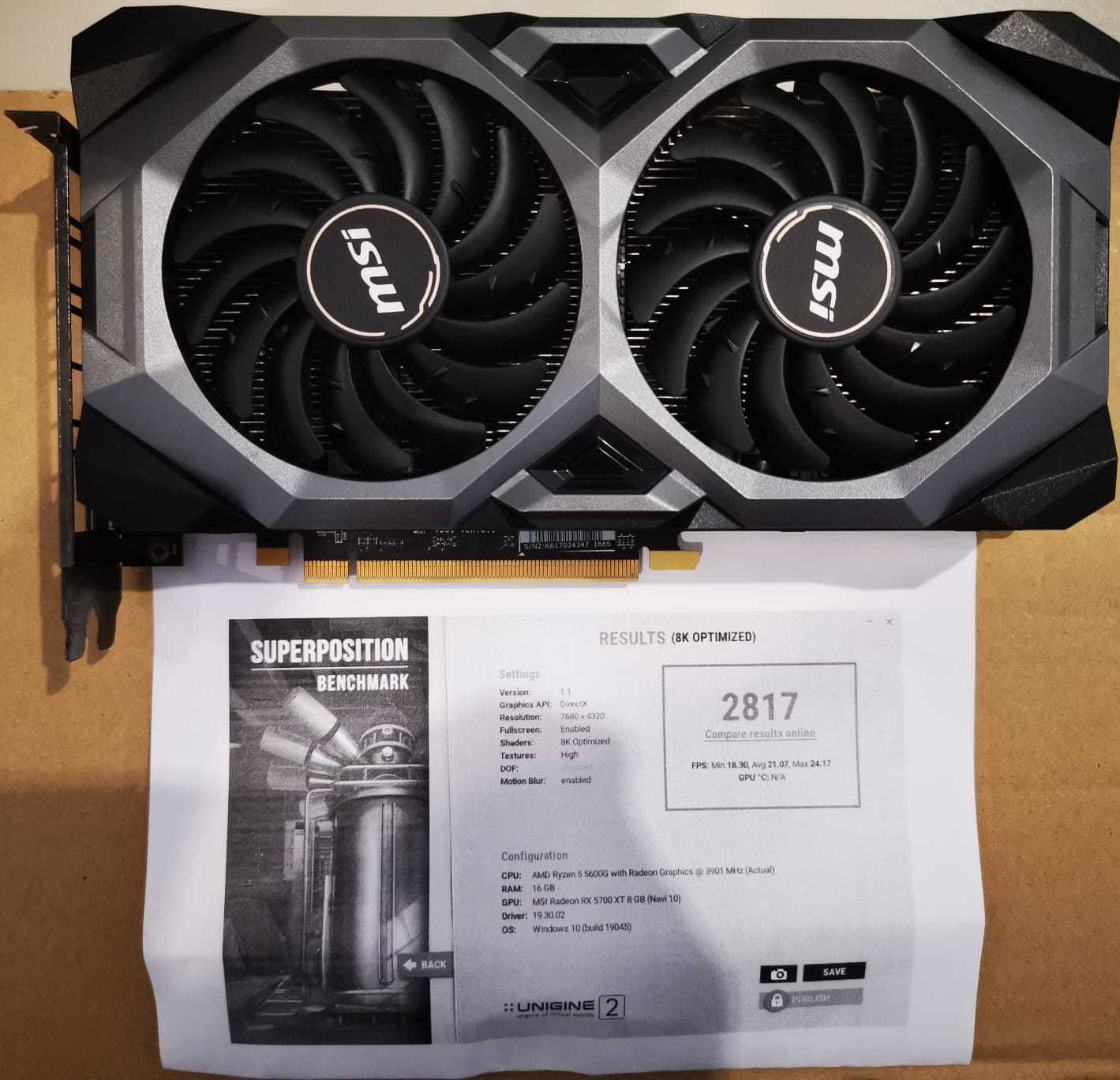 PROMOÇÃO - Radeon RX5700 Mech GP OC