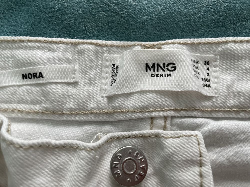 Продам джинсы Mango, белые, размер 36