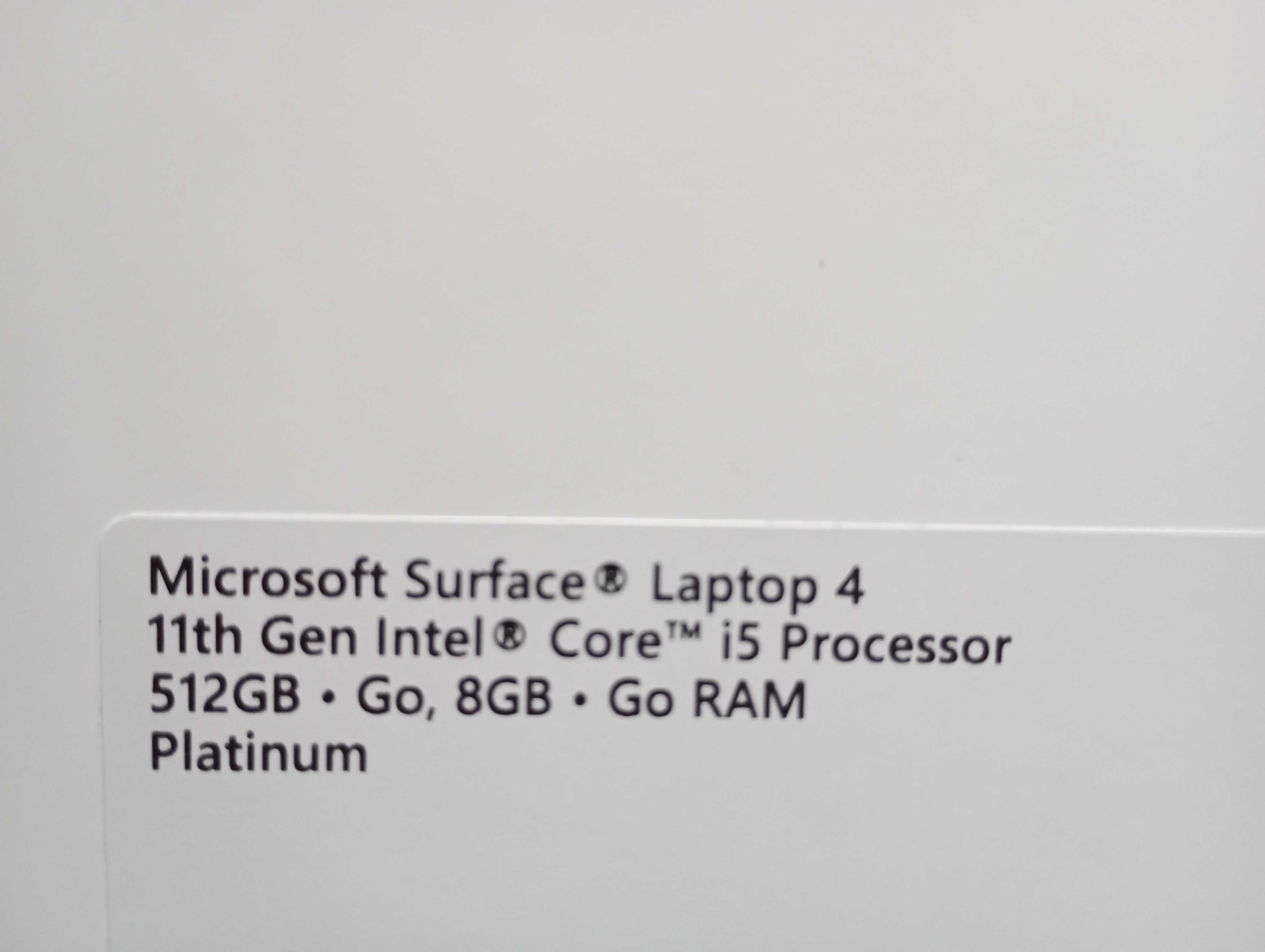 Microsoft Surface Laptop 4 13,5 cala i5/8GB/512SSD - Jak Nowy