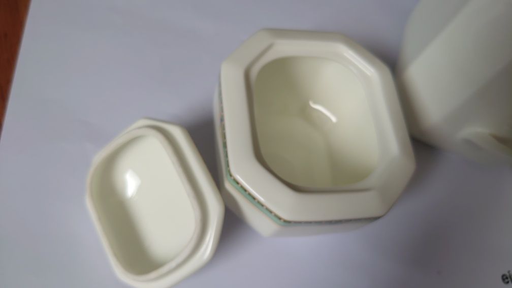 Villeroy & Boch dzbanek i cukierniczka Navajo bone China porcelana kos