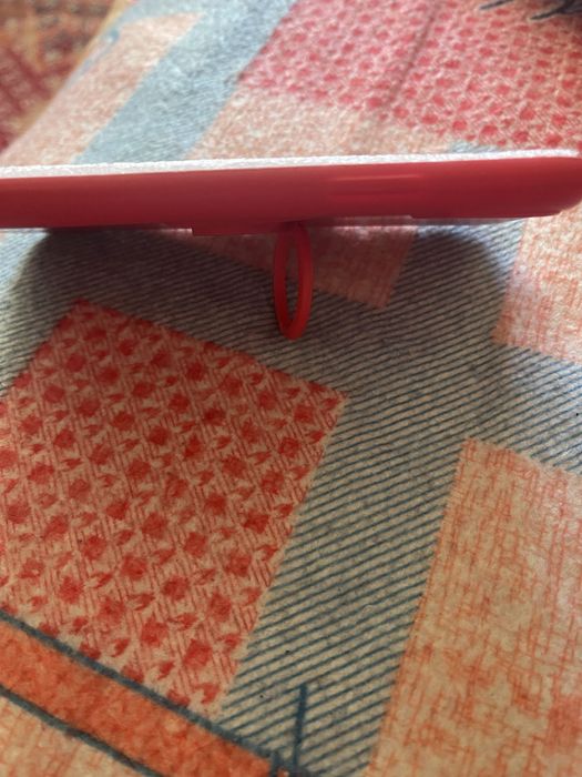 Чехол силіконовий червоний на айфон 10