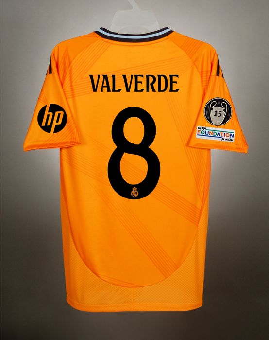 Koszulka Real Madryt 2024/2025 LM wyjazdowa VALVERDE 8 r. S 48h