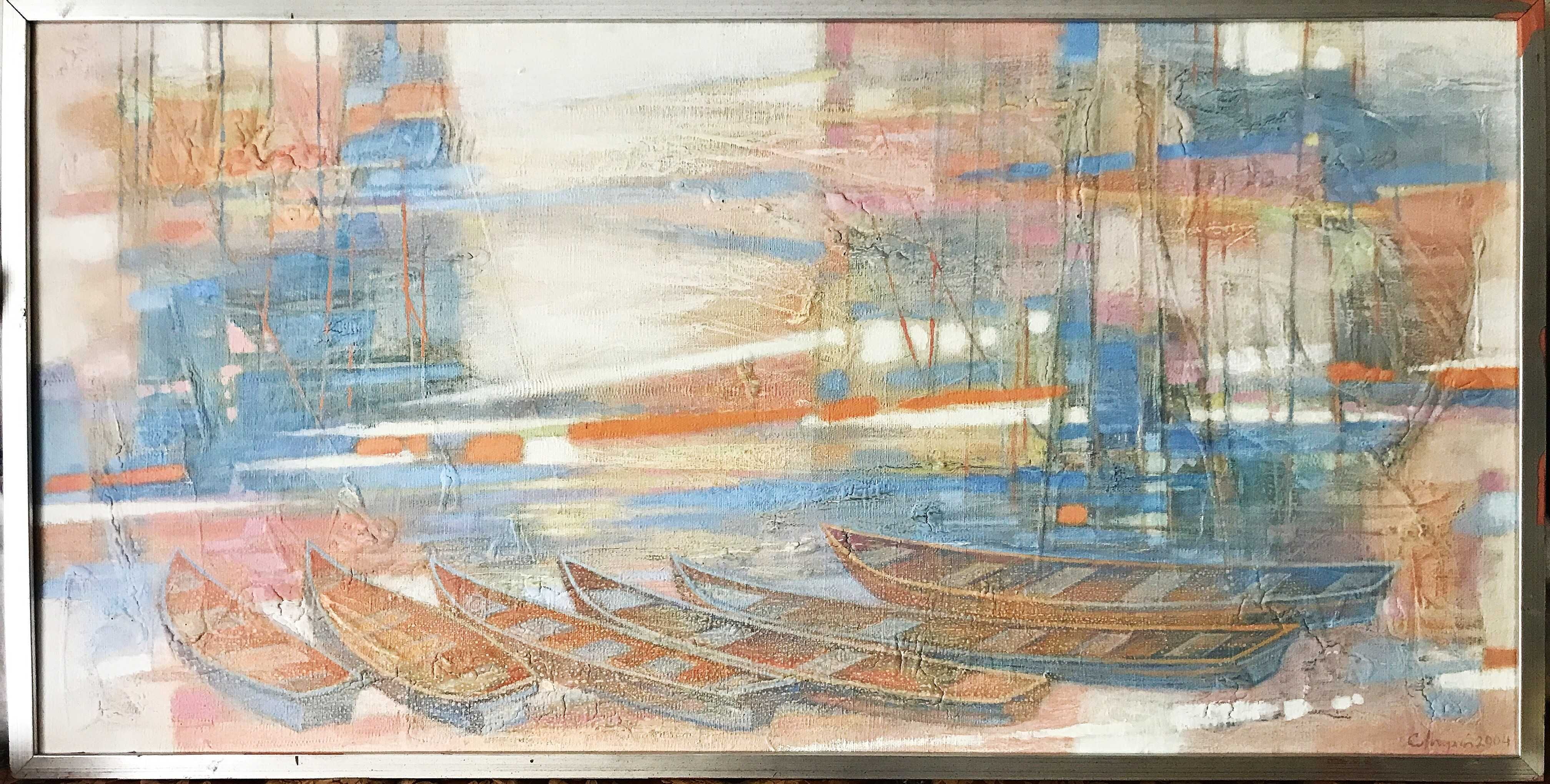Картина "В очікуванні мандрівок" 60x120, полотно, олія, Лопухова С. А